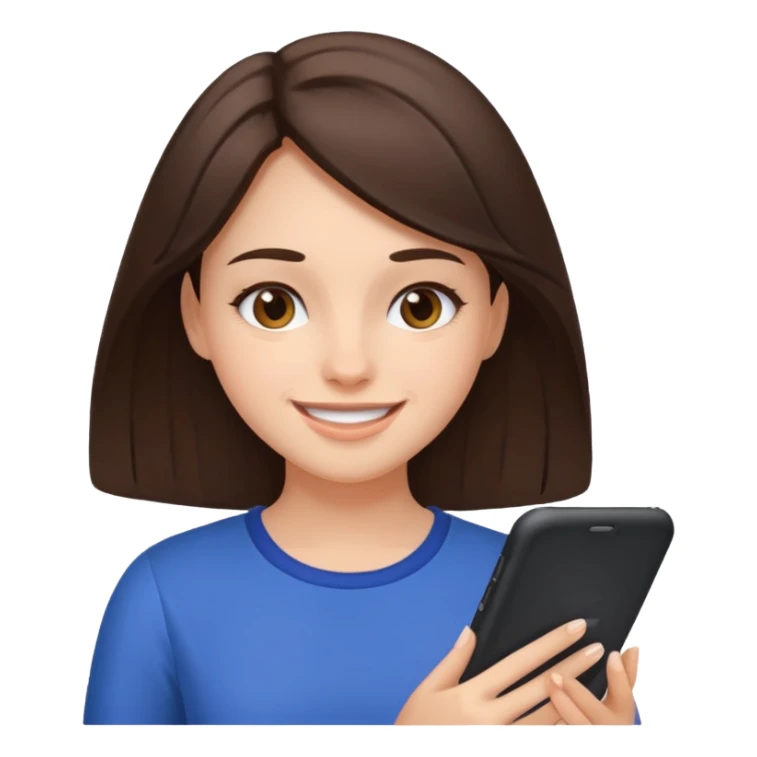 the daily routine of a brunette girl sticker