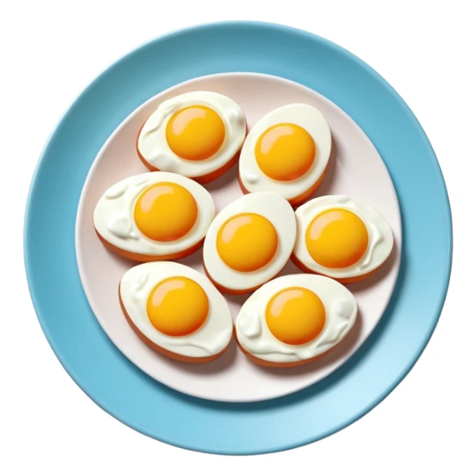 Toki Doki kawaii SPAM eggs plate sculpture art sticker