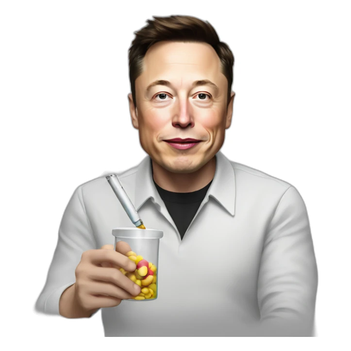 elon musk doing drugs, for educational purposes only, inclusiveness and positive, LGTBQ+ sticker