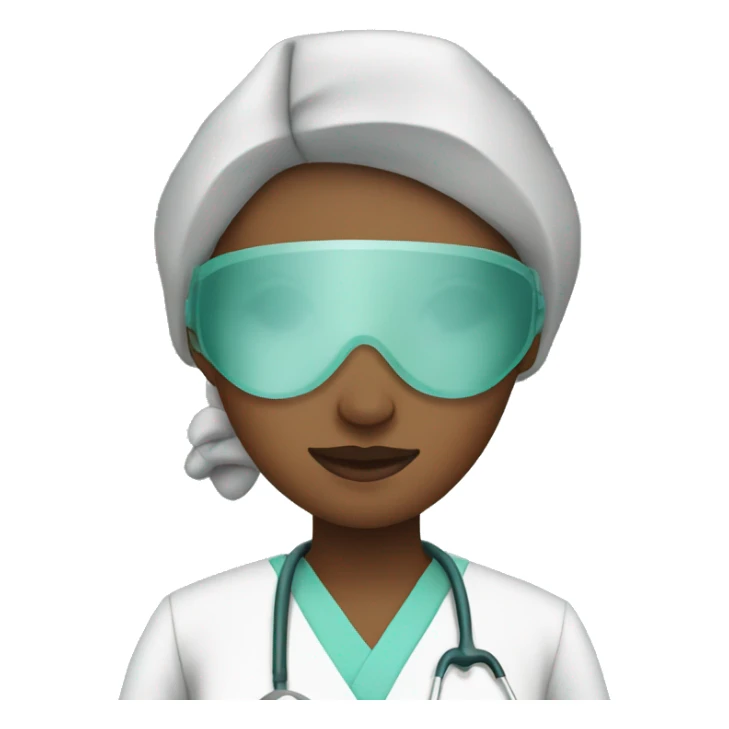 female surgeon during surgery  sticker