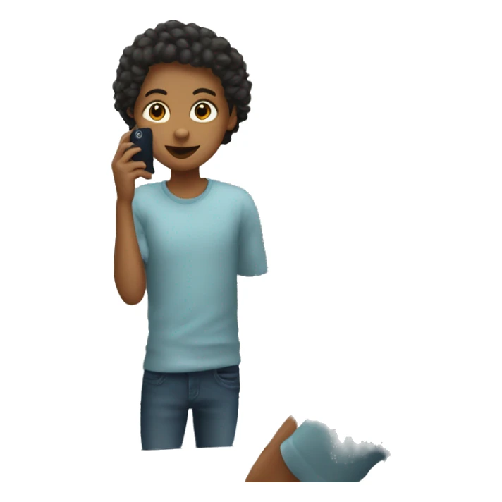 Person taking picture in front of mirror sticker