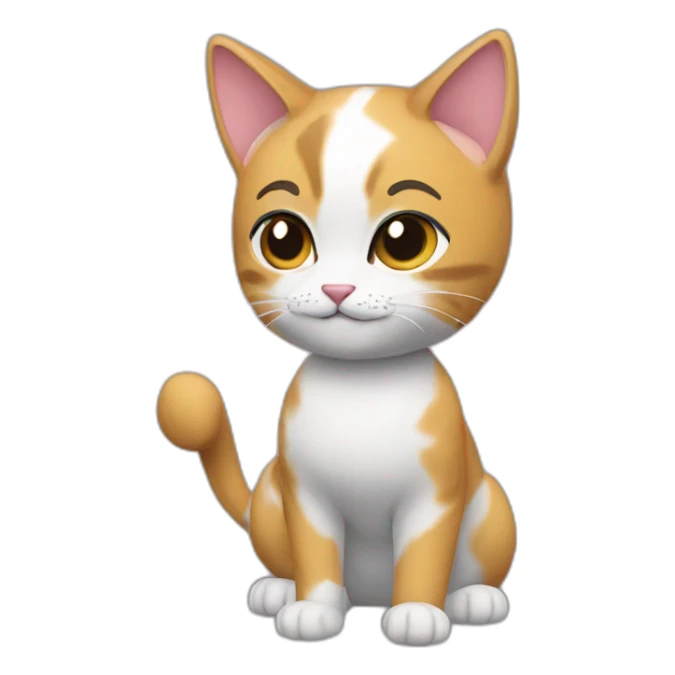 future cat girl costume sticker