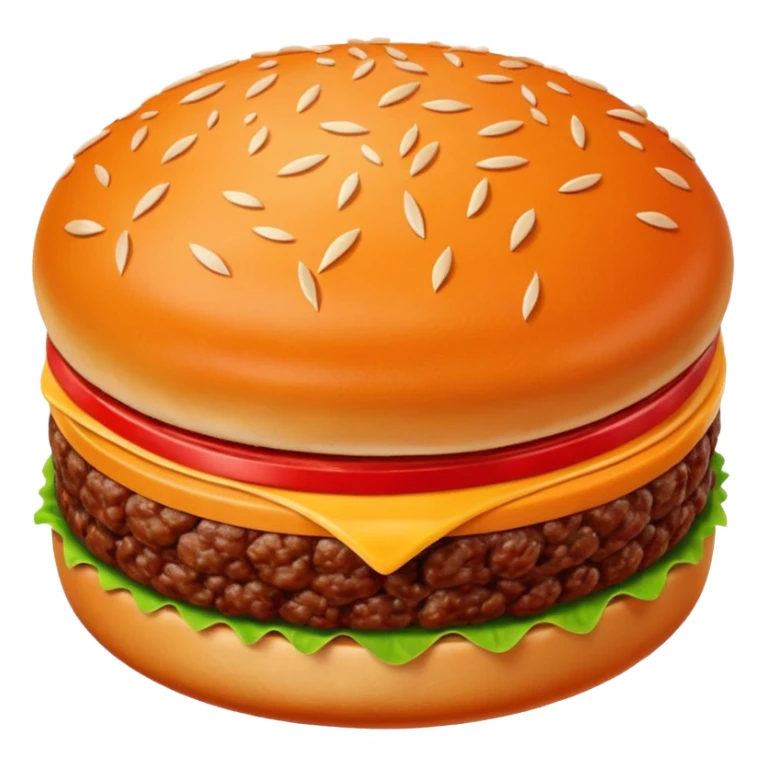 beef patty, raw, round, vivid red, dense compact, visible strands, domed top, clean edges, moist fresh, no garnish, herbs, plate, or extras, soft lighting, emoji scale sticker