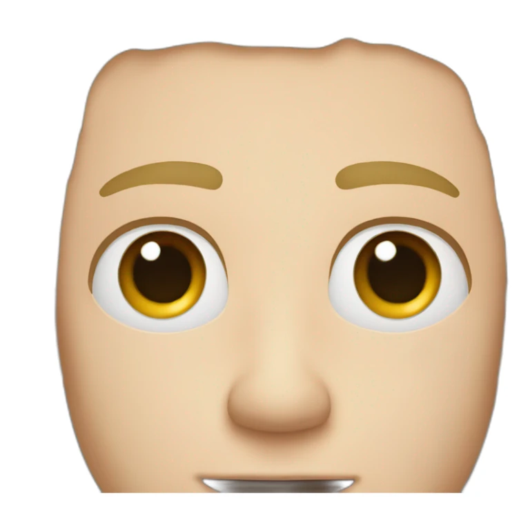 white man with dark circles under the eyes sticker