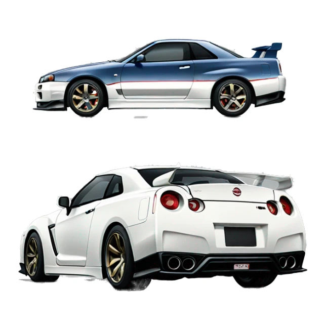 Nissan skyline GTR  sticker