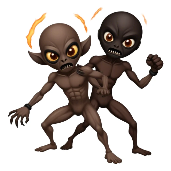 Groove battle black Mexican alien crashed on a white atmosphere insanity torture planet with another black Mexican alien fighting to the death with grooves?! sticker