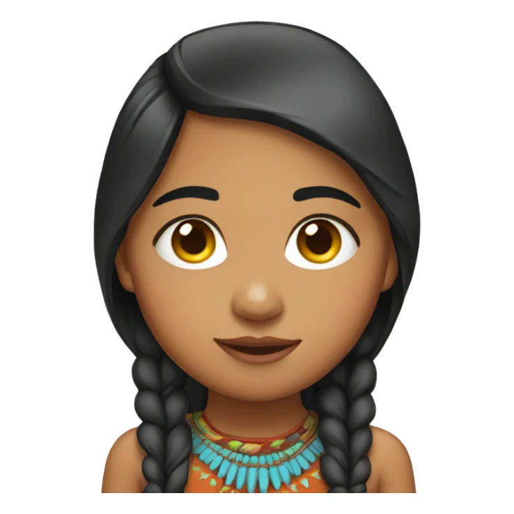 Navajo girl sticker