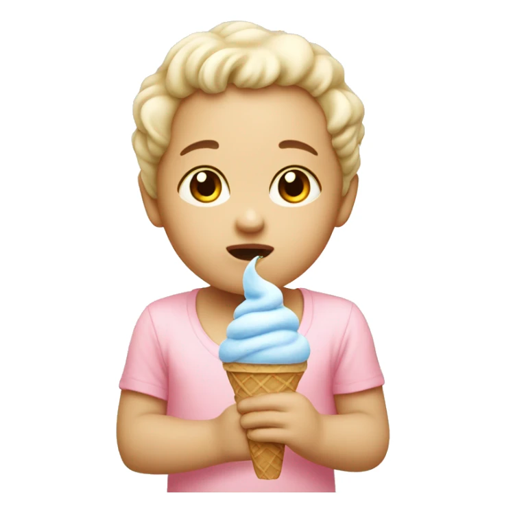 Ice cream baby no voice sticker