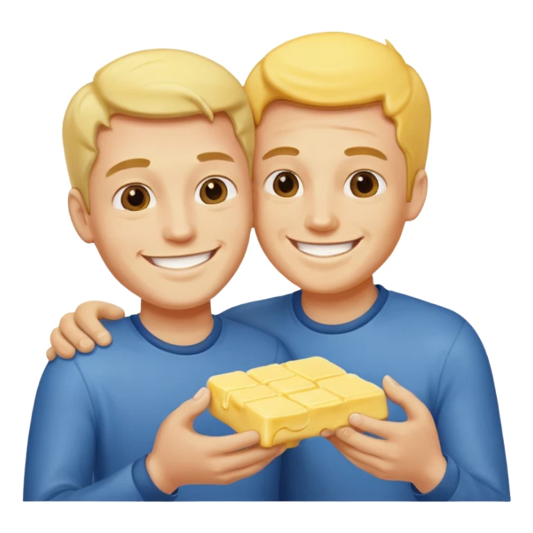 I men puts butter on another man sticker