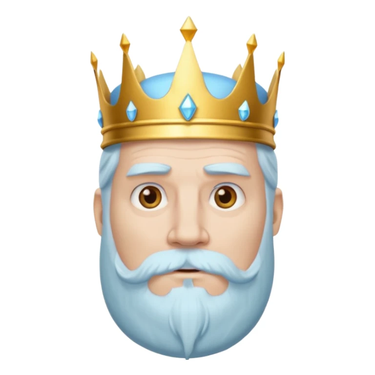 portrait of ice king sticker