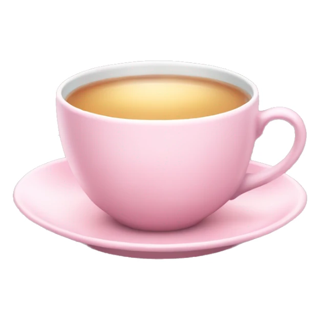 pastel pink tea cup that says “The Big Deal” sticker