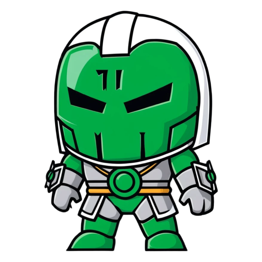 doctor doom metal mask sticker