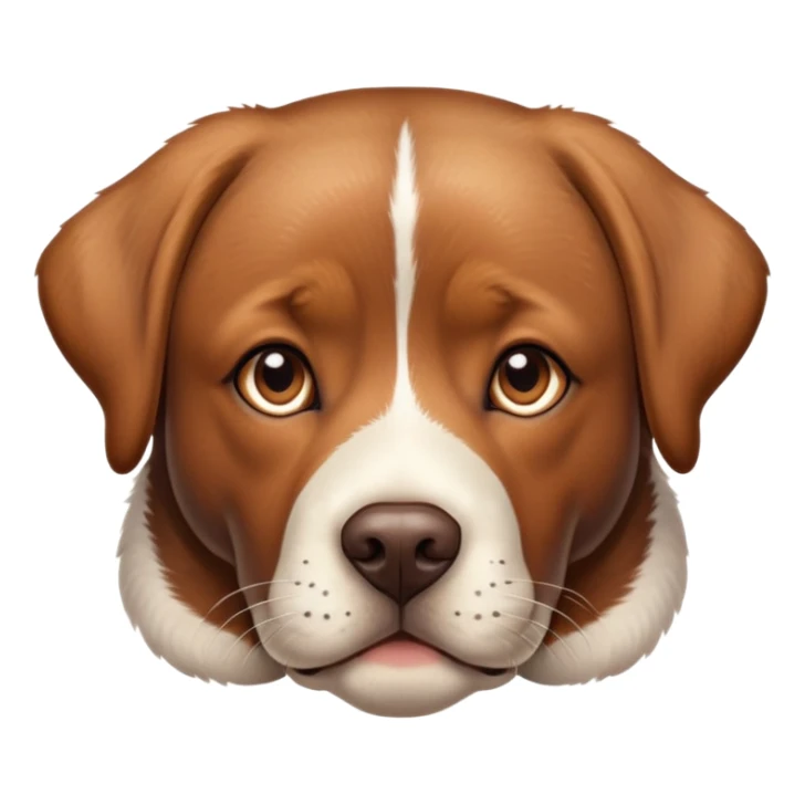 highly detailed brown Lab with calico spotting, anatomically correct, realistic shading and texture sticker