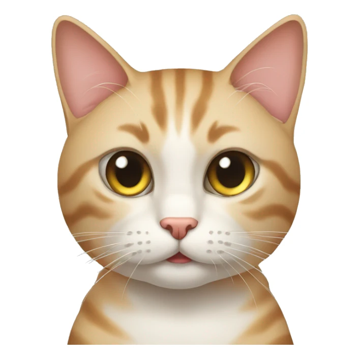 cat deprimido porque le debe al SAT sticker