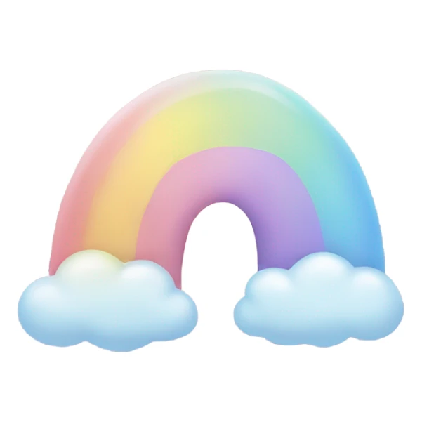 pastel rainbow  sticker