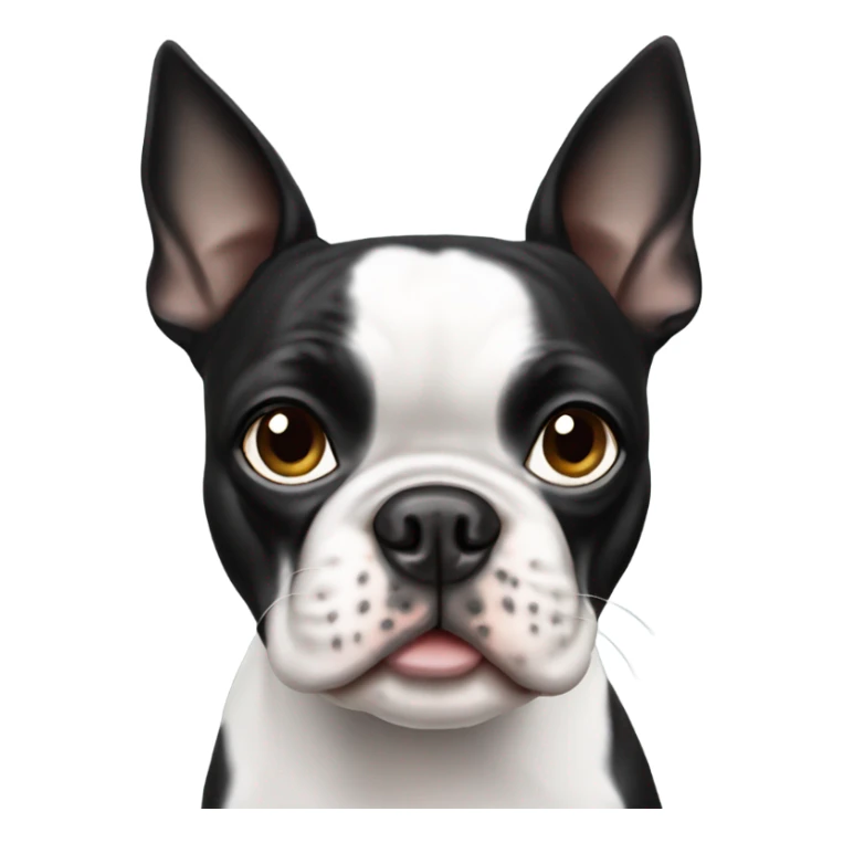 Boston terrier dog named Elvis  sticker