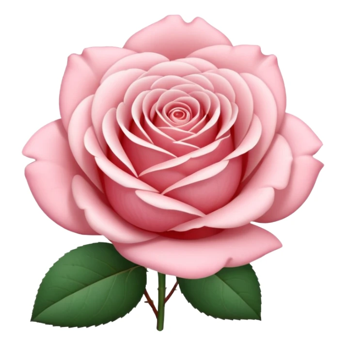 rose shape flower, no stem, now make it a white sticker