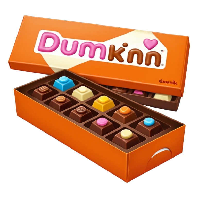 dunkin box of chocolates sticker