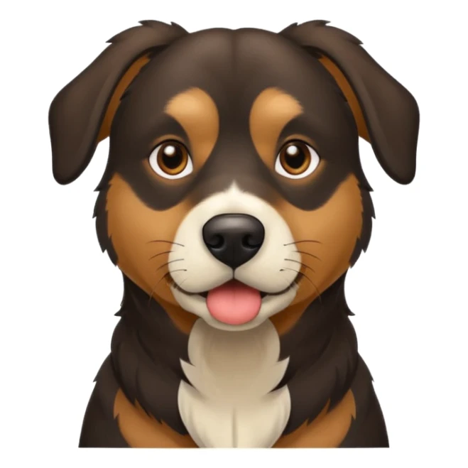 a big dox mix with regular dog and german shepard sticker