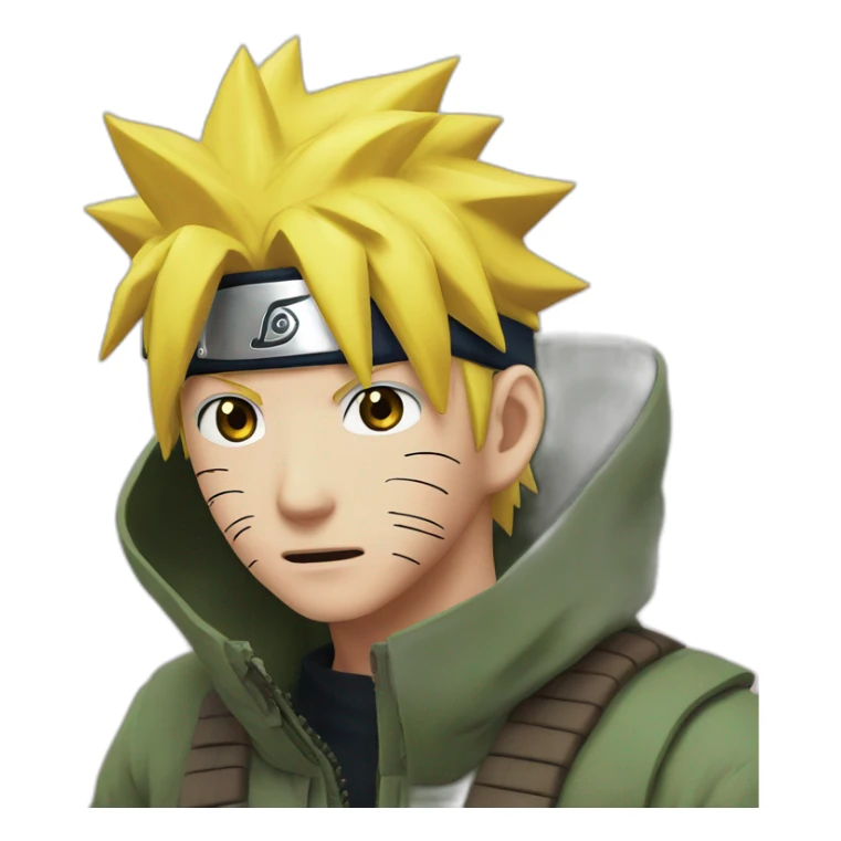 Naruto qui fait un câlin a sqkurq sticker