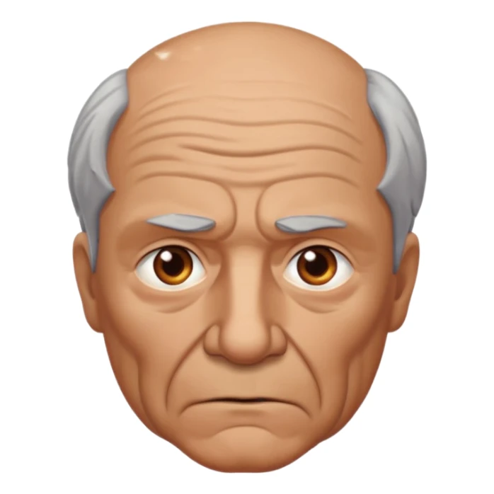 abuelo de pueblo serio y desconfiado sticker