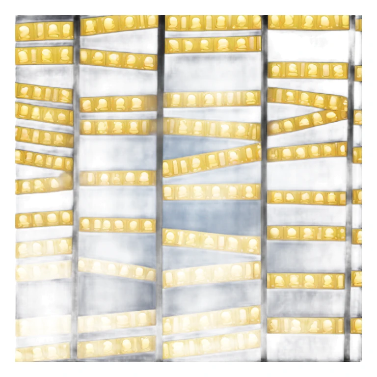 film strip with sparkles sticker