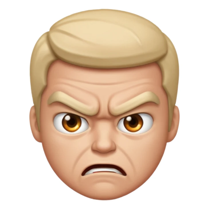 Angry but can't express anger just staring sticker