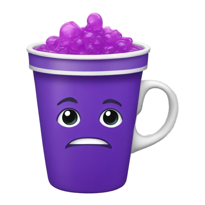 cup with purple liquid and jolly ranches inside sticker