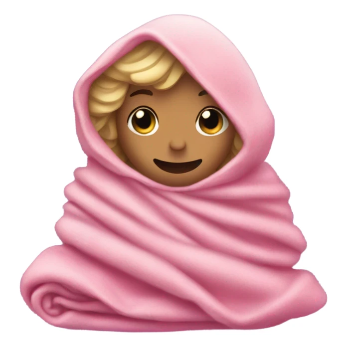 Glinda from wicked in her pink dress is sick under a blanket sticker
