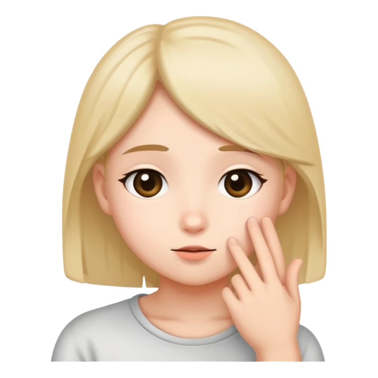 a cute and shy person asking and requesting for somthing 👉👈 with these emojies sticker