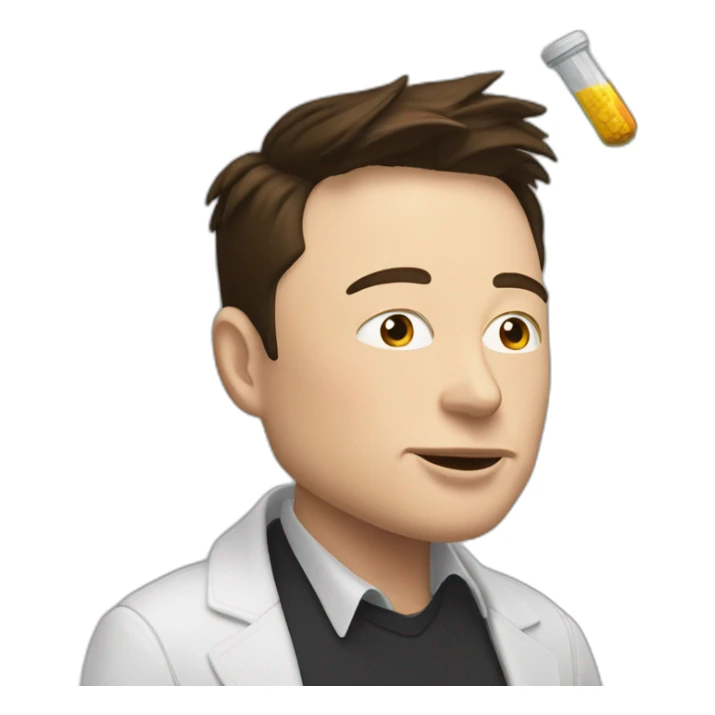 elon musk doing drugs, for educational purposes only, inclusiveness and positive, LGTBQ+ sticker