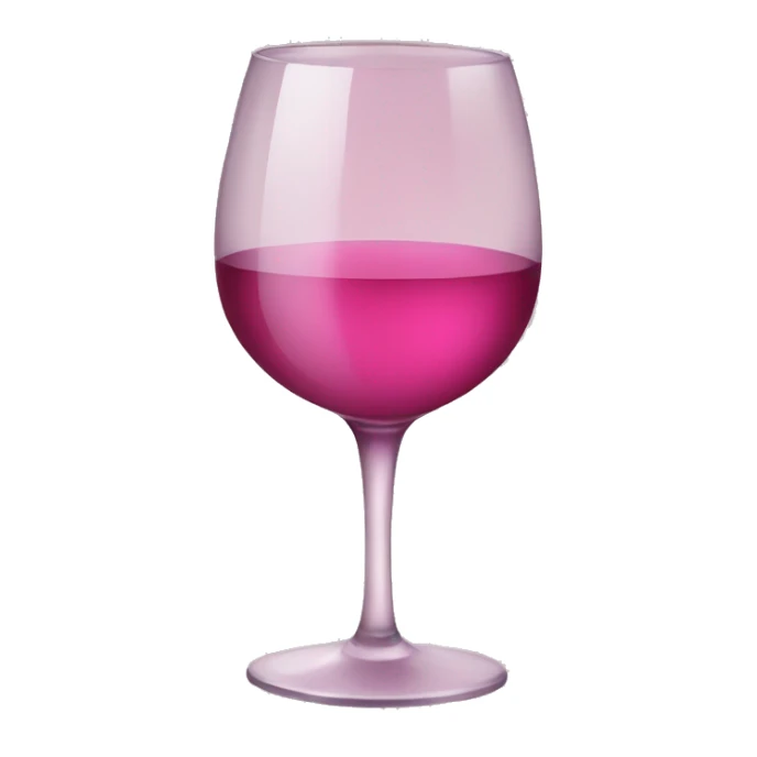 Small pink glass of wine sticker