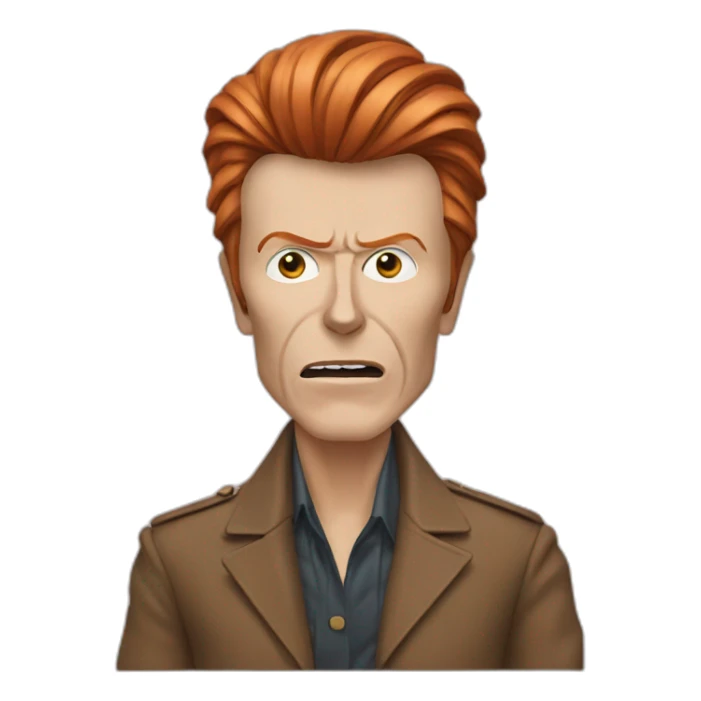 Bowie qui fait un pouce sticker