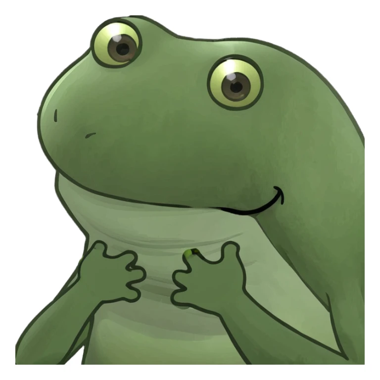 Round yellow iPhone emoji with tung out and hands on neck sticker