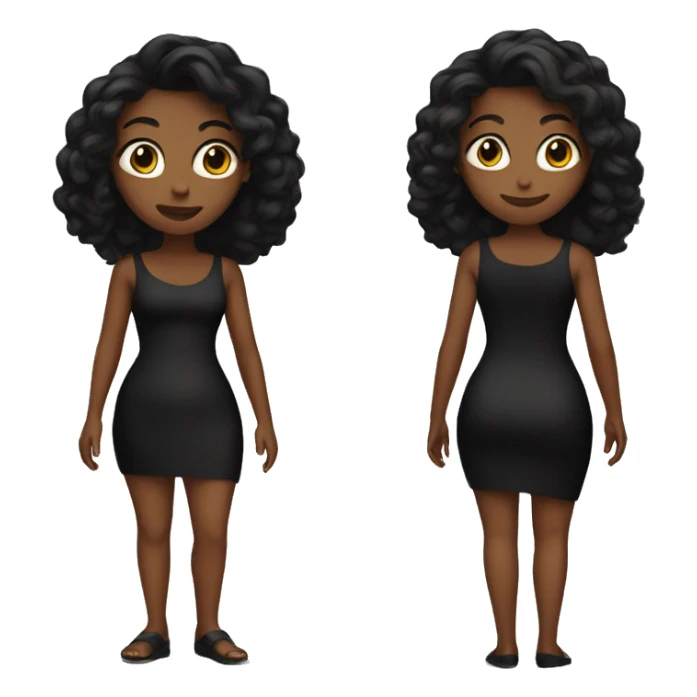 tight Black dress sticker