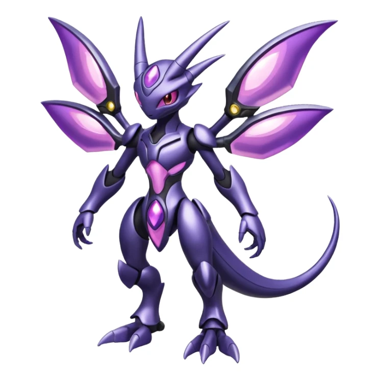 Shiny Genesect-Miraidon-Lunala-Fakémon-hybrid-creature (full body)  sticker