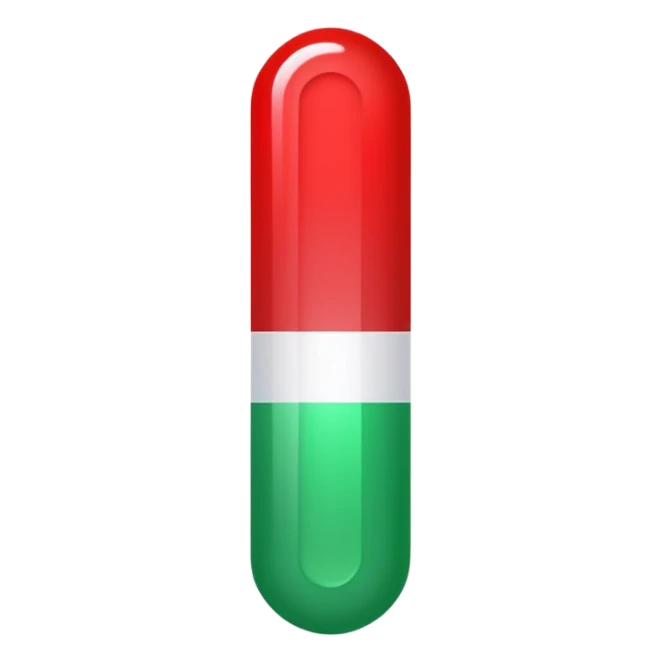 A vertical capsule-shaped progress bar with a color gradient from green at the bottom to red at the top. The bar is divided into segments by thin lines, with bold, outlined numbers scaling upward next to it.  sticker
