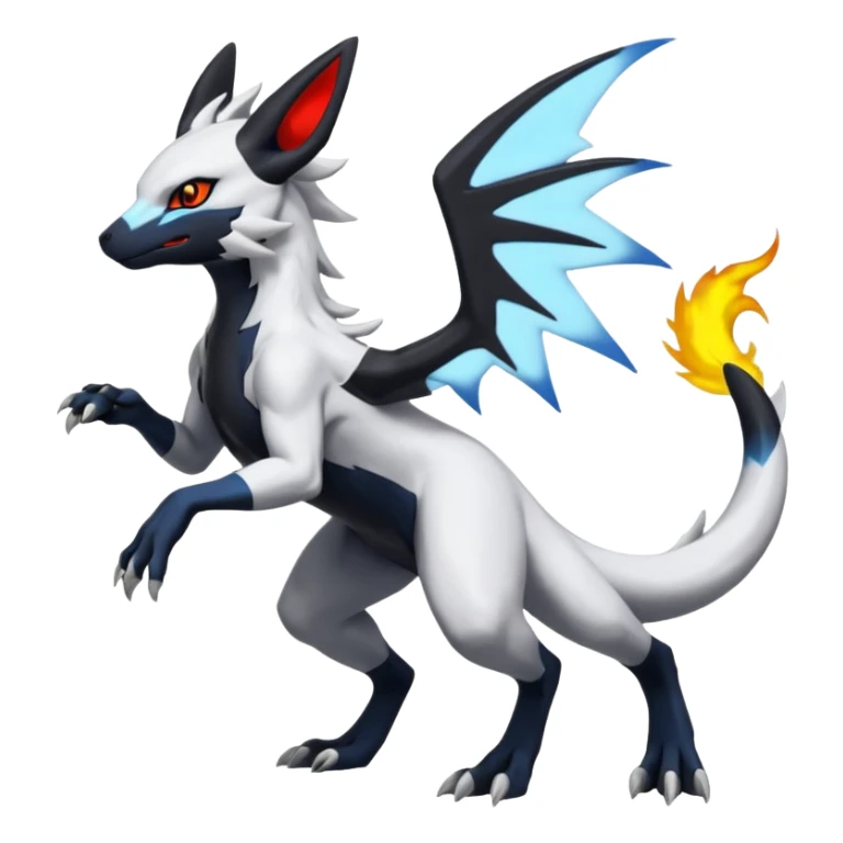 Salandit-Reshiram-Umbreon-Silvally-fusion (full body) sticker