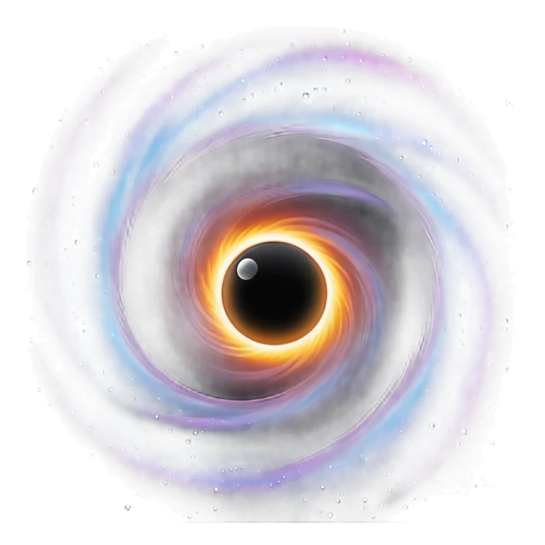 grok logo: event horizon of a black hole displayed alongside sticker