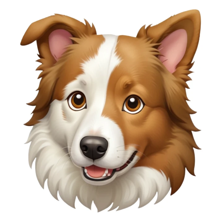 bordercollie mixed with a chinese rural dog sticker