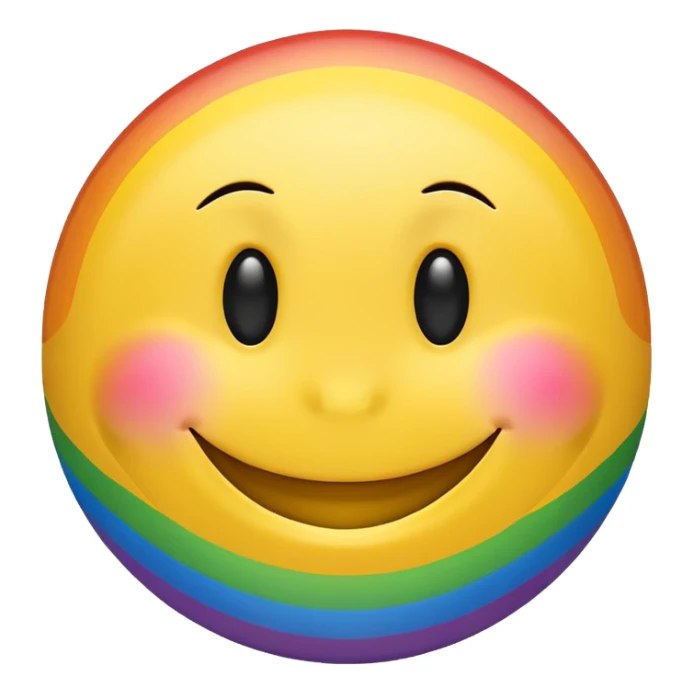 Gay smiley face sticker