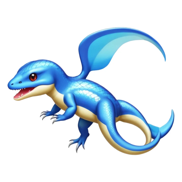 Shiny Koraidon-Latios-Salamander-Fakémon-hybrid-creature (full body)  sticker
