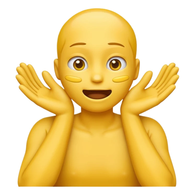 yellow emoji hands choking its neck  sticker