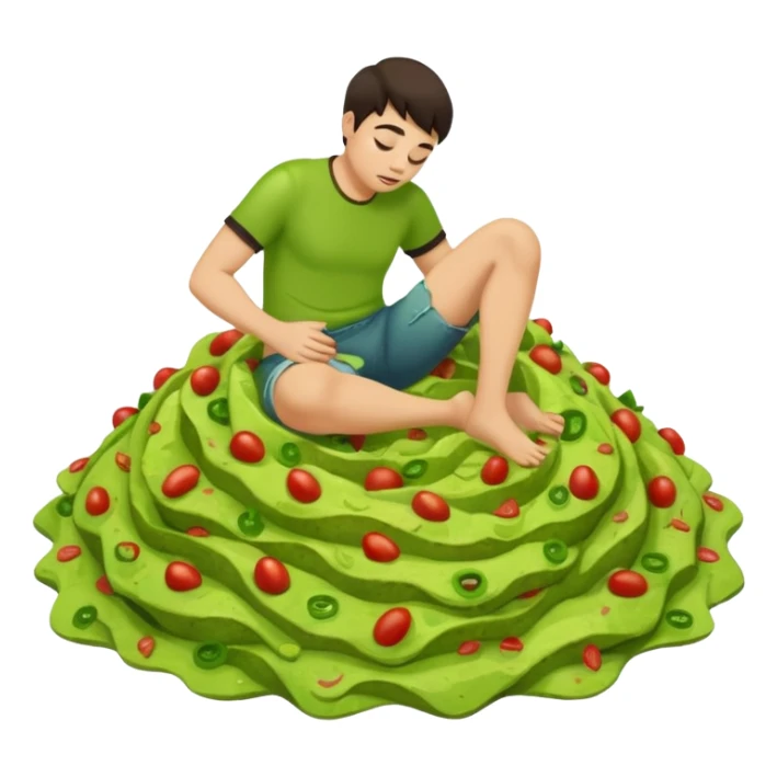 Im knee deep in a pile of guacamole  sticker
