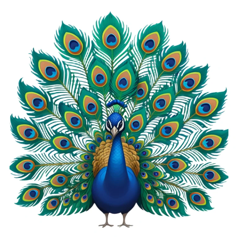 Isolated, hyperrealistic, ultra detailed, flat layout, vivid, bold, multicolor lush peacock feathers sticker