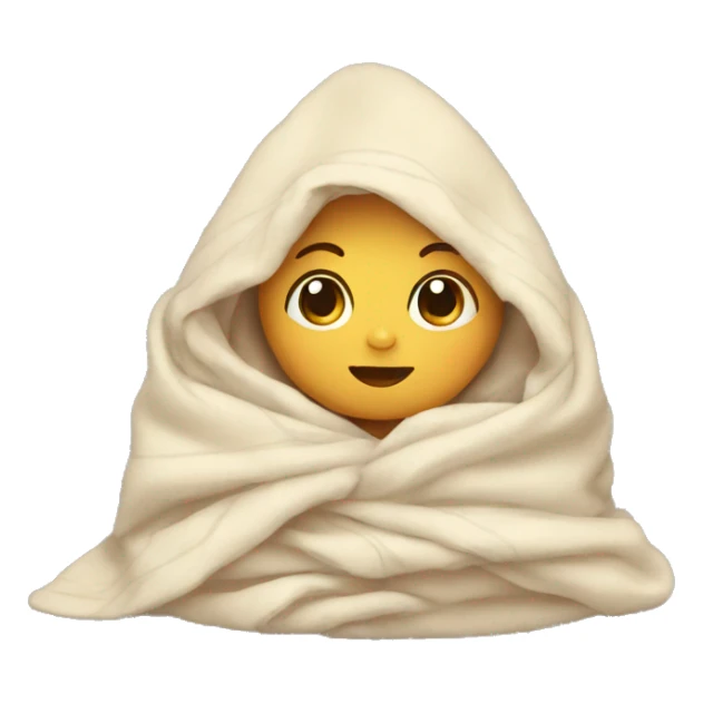 baby wrapped in a blanket sticker
