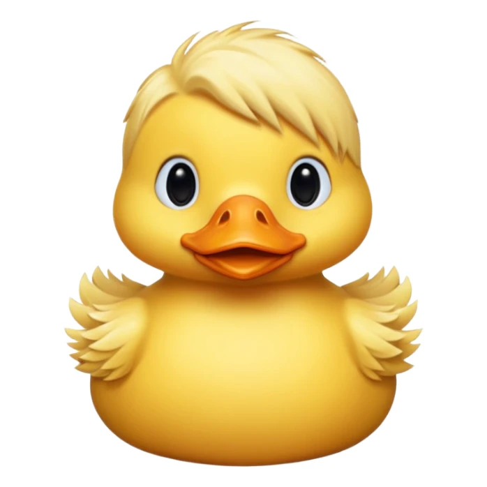 Sarı saçlı ördek sticker