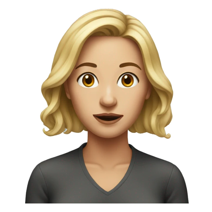 realistic portrait of a female sticker