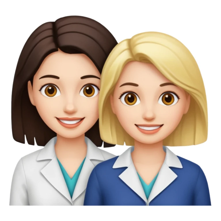 2 woman scissoring sticker