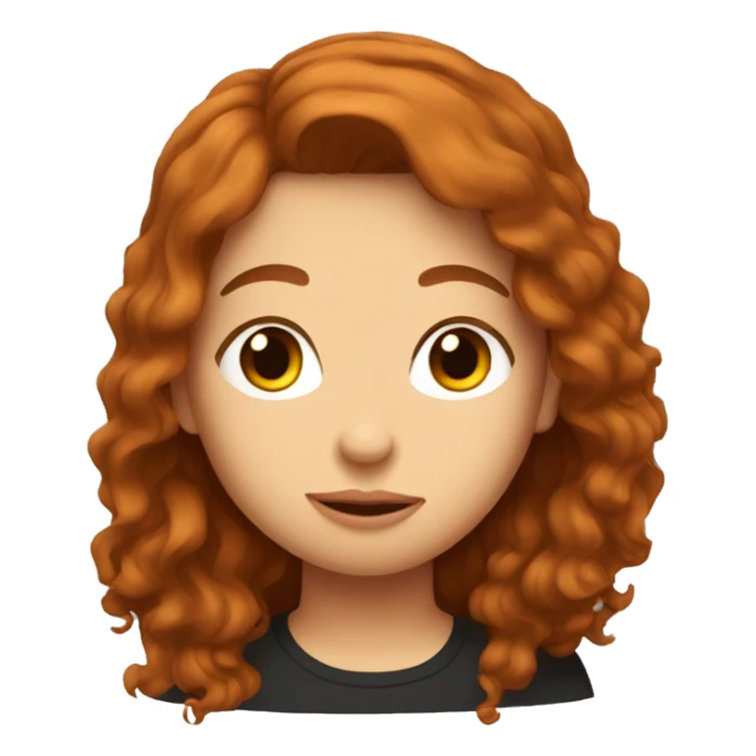 Brown hair girl kissing ginger guy sticker